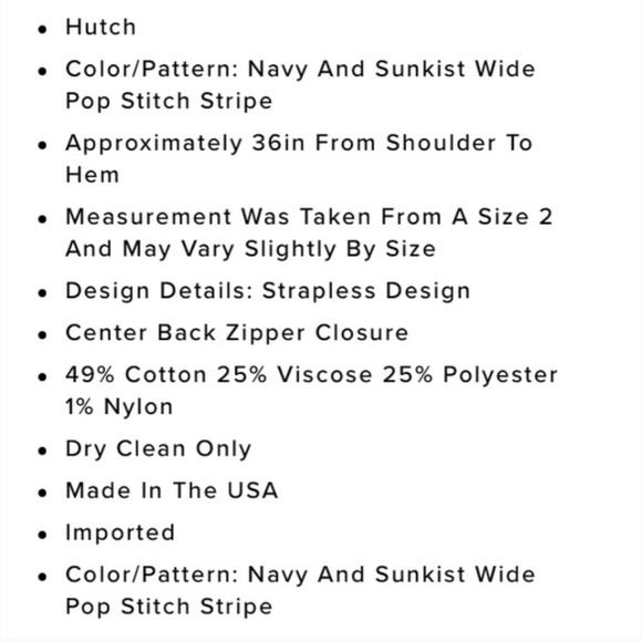 HUTCH Anthropologie Strapless Striped Mini Dress - Picture 13 of 13